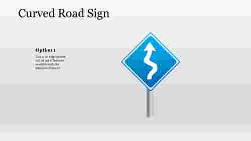 blank street sign template-Curved Road-Signs-Style 5
